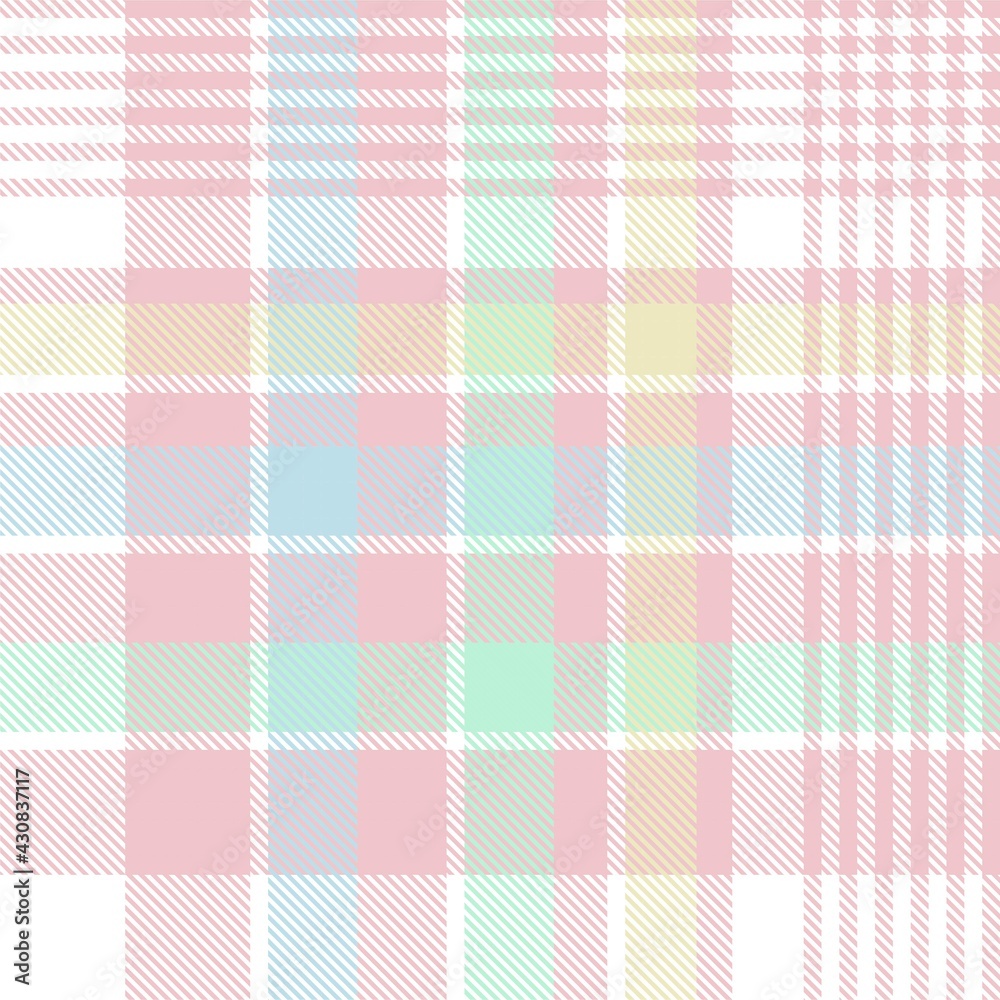Rainbow Pastel Plaid textured Seamless Pattern Rainbow Pastel Plaid textured Seamless Pattern