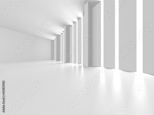 Abstract White Architecture Design Concept