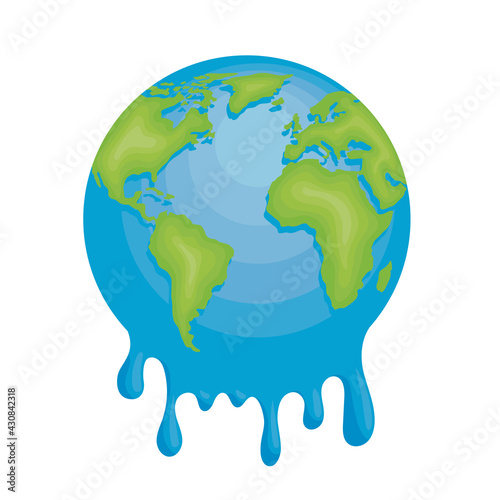 earth melting icon
