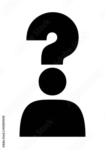 Icono de persona con dudas
