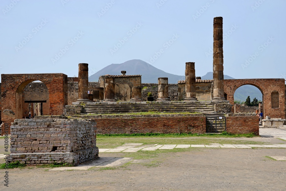 Ancient Pompeii is a vast archaeological site, once a thriving and sophisticated Roman city, it was buried under meters of ash and pumice from the catastrophic eruption of Mount Vesuvius in 79 AD