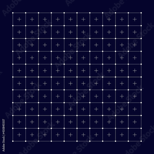 HUD grid modern interface. Grid technology background. Vector illustration