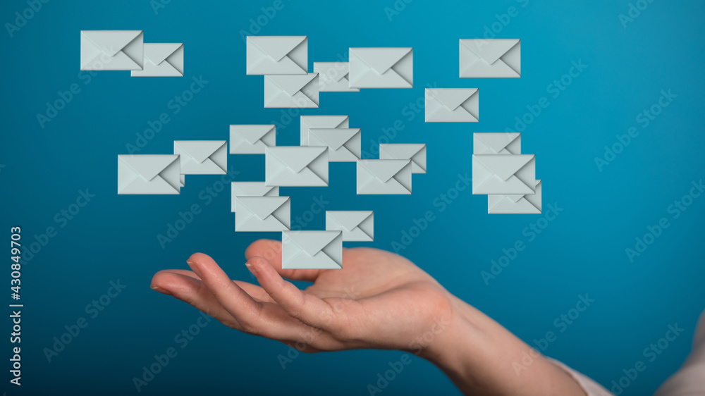 Email Technology Concept with icons symbol Email Technology Concept with icons symbol