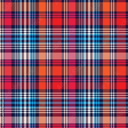 Colourful Plaid textured Seamless Pattern