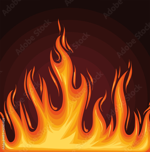 fire flame poster