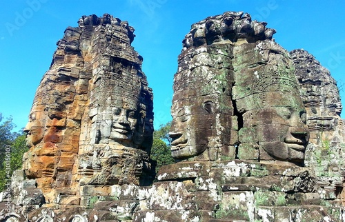 Bayon Temple At Angkor Wat, Siem Reap, Cambodia