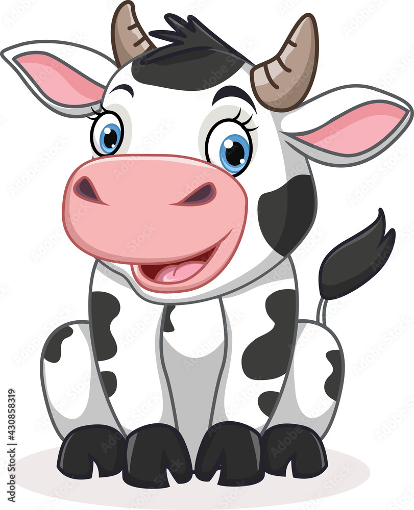 cute cow cartoon illustration Stock Vector | Adobe Stock cute cow cartoon illustration Stock Vector | Adobe Stock