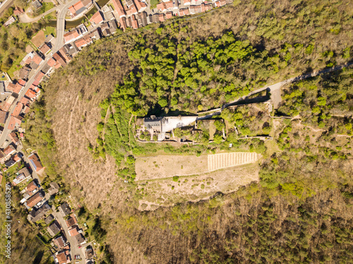 Drone Landscape Foto - Aerial view of Bad Münster close to Bad Kreuzbach in the Rheinhessische Schweiz - Altenbaumburg photo