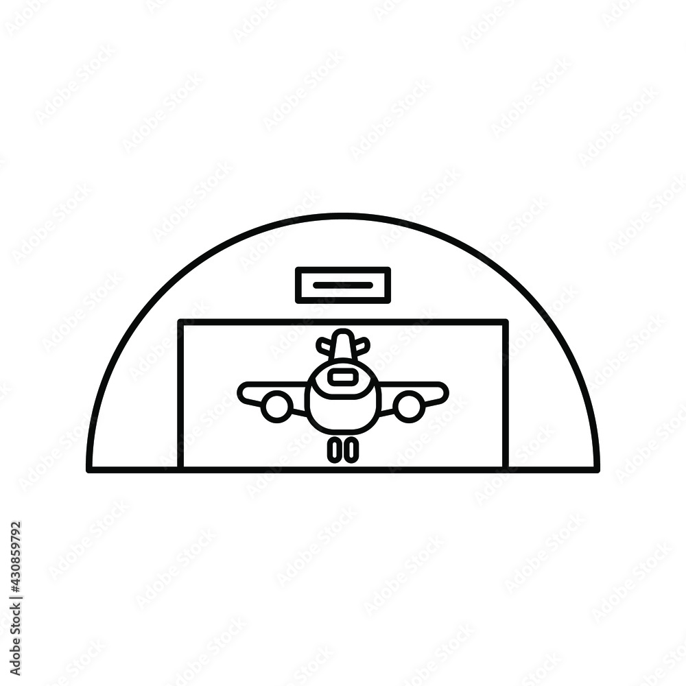 Obraz premium Hangar icon. airport hangar vector icons for web. Vector illustration