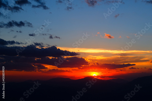 Nemrut sunset in turkey