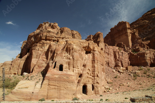 View of the Tomb of Unayshu in Petra