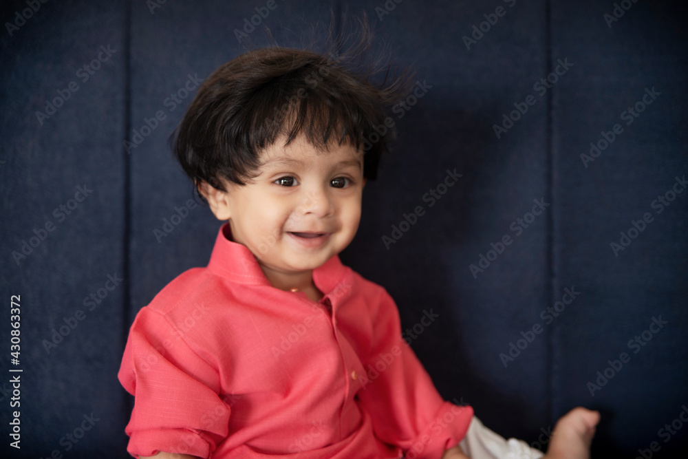 smiling cute baby boy in kurta pajama smiling cute baby boy in kurta pajama