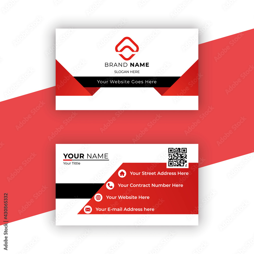 Fototapeta premium modern business card template vector