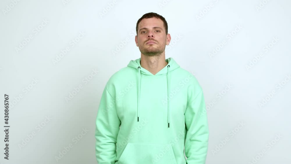 Brazilian handsome man . Portratit over isolated background Brazilian handsome man . Portratit over isolated background
