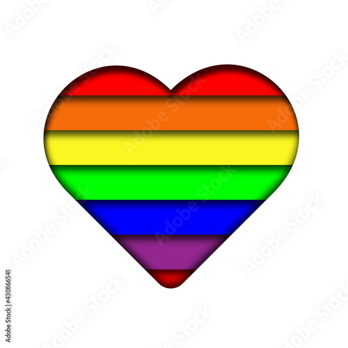 Free Download Be Proud LGBTQ+ Pride Logo Design with Rainbow. Vector Pride Design Template for Social Media Post, Banner, Logo, Symbol, Illustration  - GFXLoad