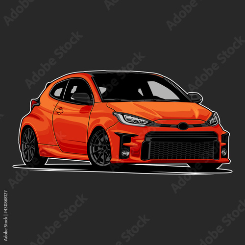 car vector illustration for conceptual design