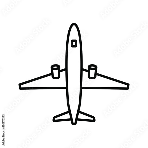 Plane icon. Airplane sign symbol. vector illustration
