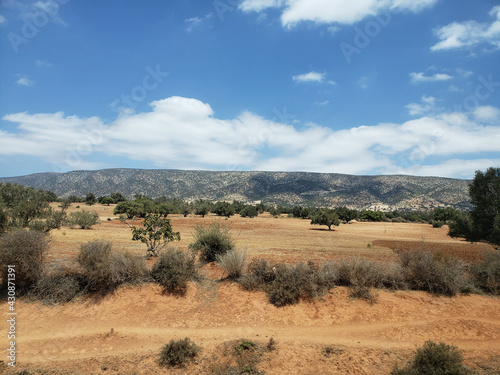 Desert landscape of the mountains