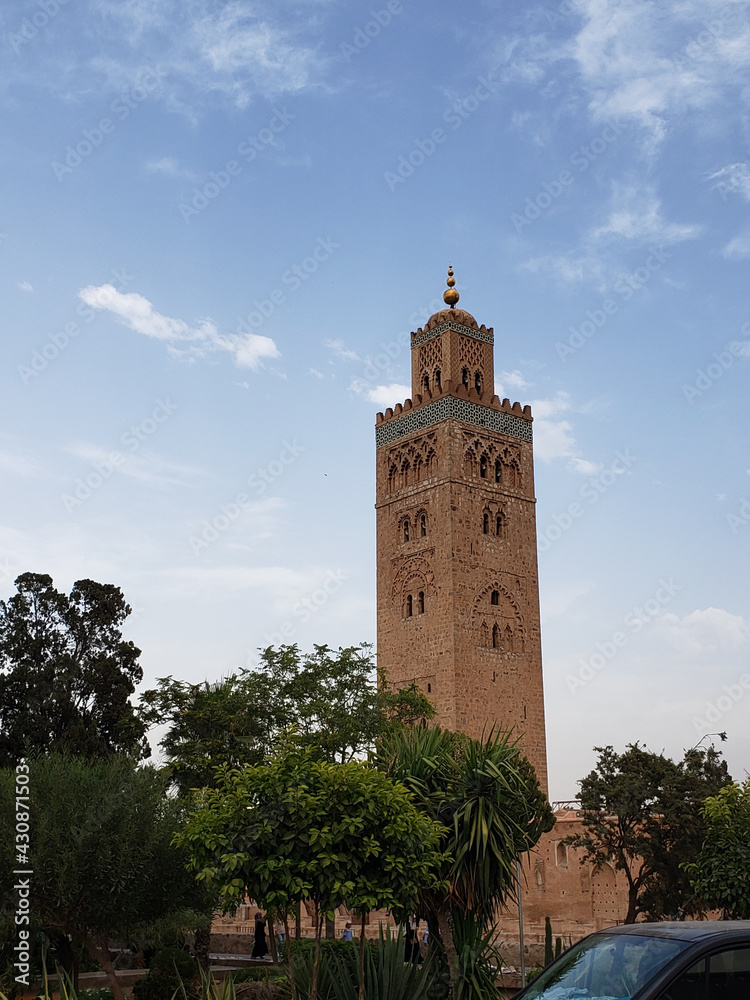 Koutoubia mosque in Marrakesh Morocco