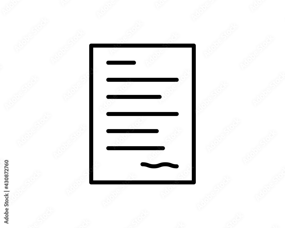 The contract icon. Agreement and signature, pact, accord, convention symbol. Flat Vector illustration The contract icon. Agreement and signature, pact, accord, convention symbol. Flat Vector illustration