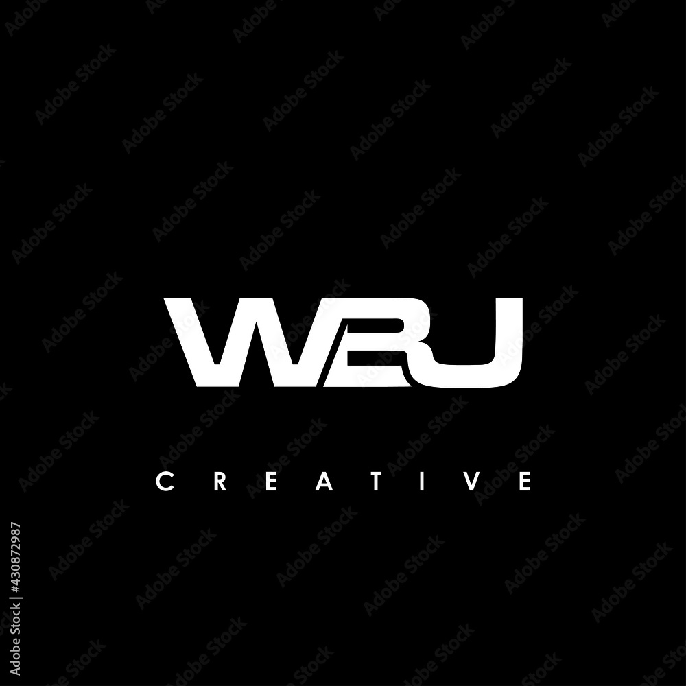 WBU Letter Initial Logo Design Template Vector Illustration