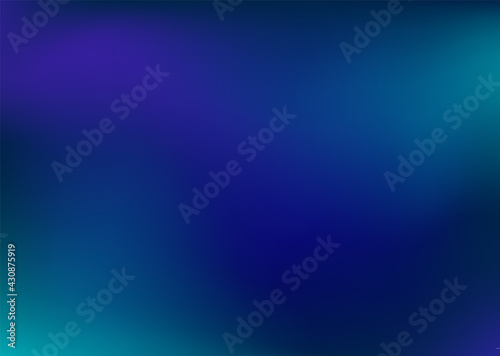 Unusual dark blue gradient. Night sky, space, northern lights. Vector creative background