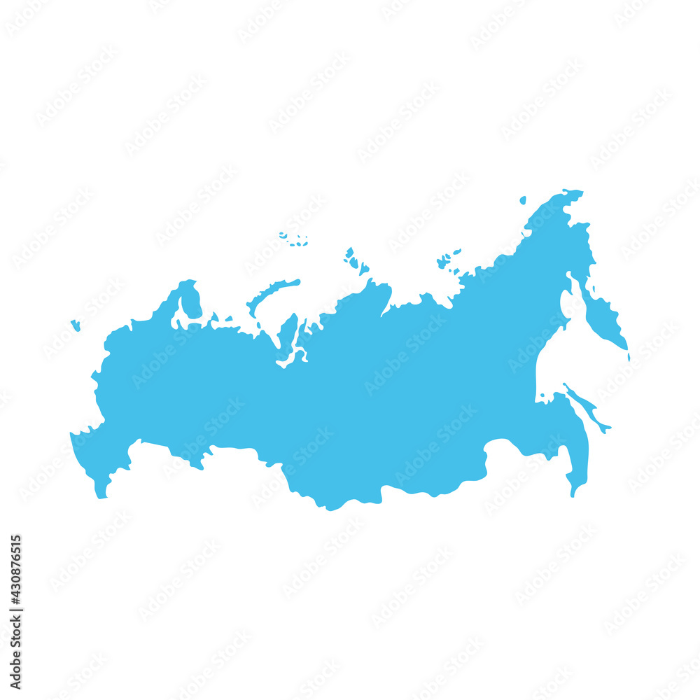 Obraz premium russia map icon