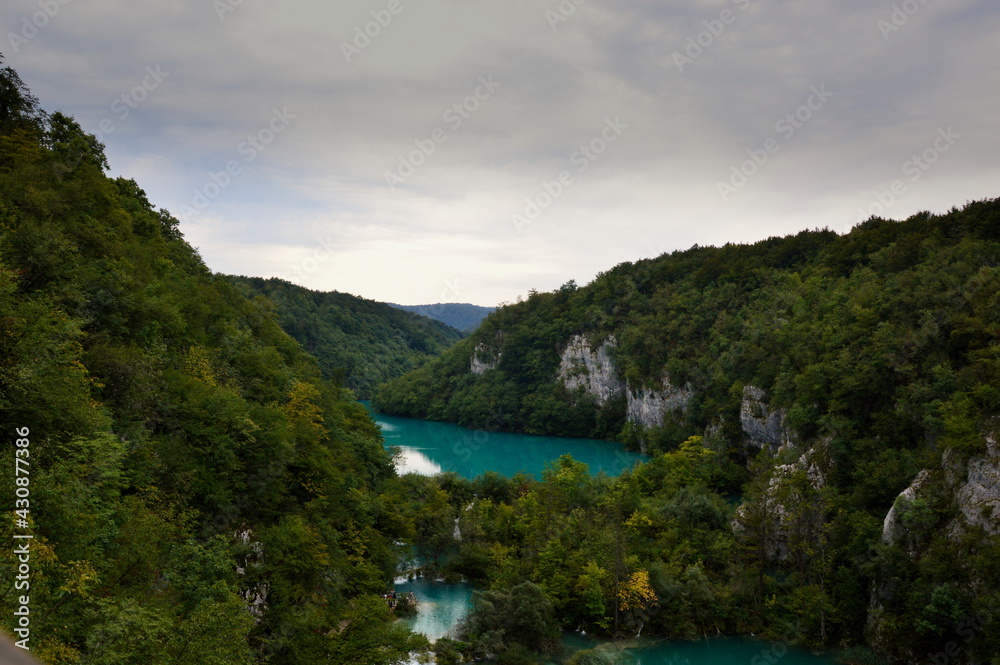 View of Plitvice Lakes in Croatia
