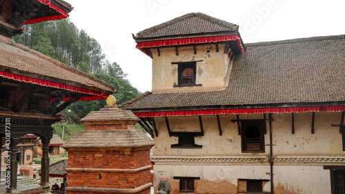 Indreshwor Mahadev Temple at Panauti Durbar Square in Nepal, UNESCO tentative site. The holy and sacred town in South Asia. Hinduism and Buddhism landmark photo