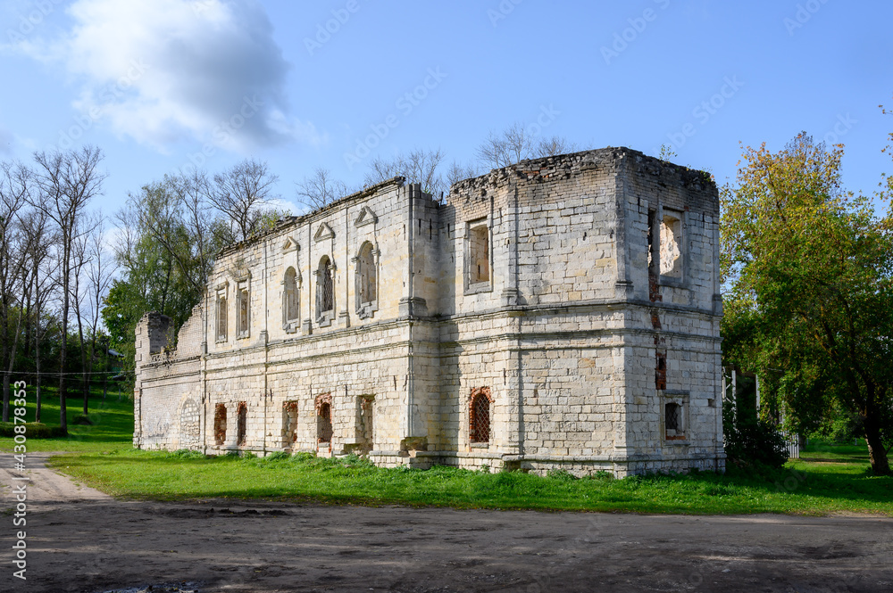 Ruins of the Church of the Ascension, Staritsa, Tver region, Russian Federation, September 20, 2020
