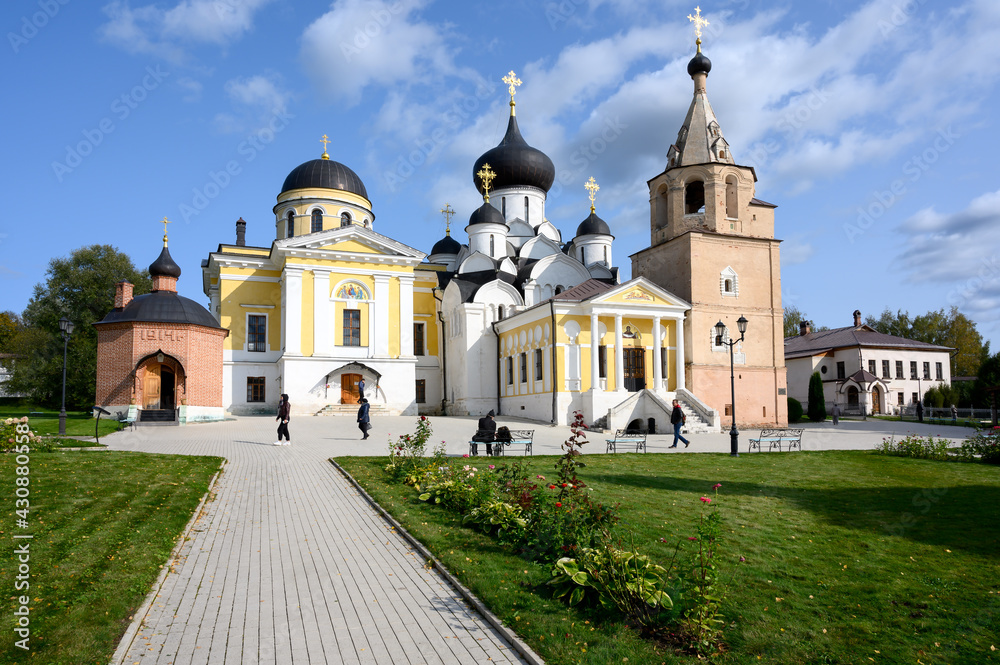On the territory of the Staritsky Holy Dormition Monastery, Staritsa, Tver region, Russian Federation, September 20, 2020 On the territory of the Staritsky Holy Dormition Monastery, Staritsa, Tver region, Russian Federation, September 20, 2020