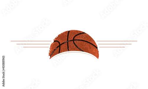 Half basketball ball