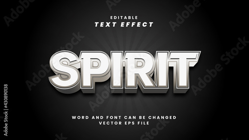 Spirit text effect