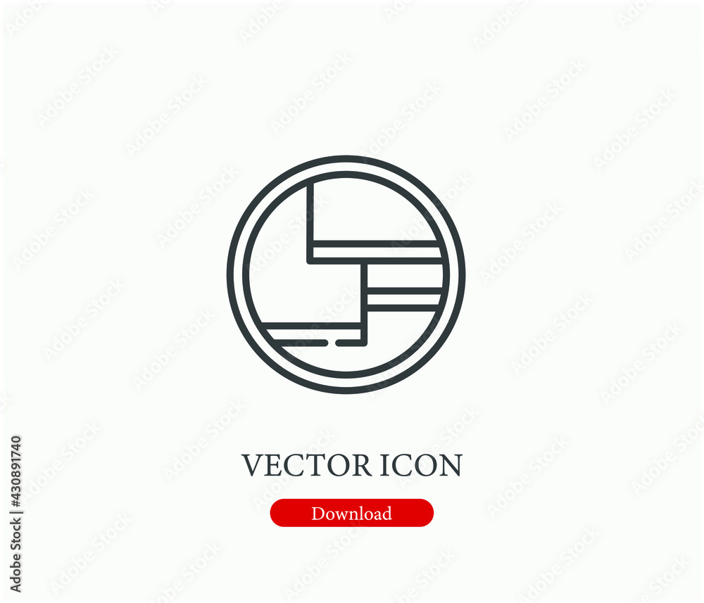 Shelves vector icon.  Editable stroke. Linear style sign for use on web design and mobile apps, logo. Symbol illustration. Pixel vector graphics - Vector