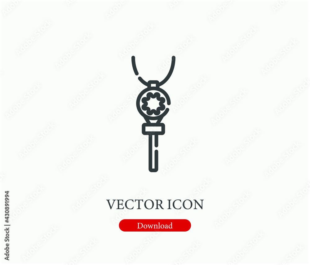 Key vector icon. Editable stroke. Linear style sign for use on web design and mobile apps, logo. Symbol illustration. Pixel vector graphics - Vector Key vector icon. Editable stroke. Linear style sign for use on web design and mobile apps, logo. Symbol illustration. Pixel vector graphics - Vector