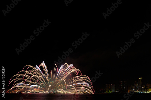 Fireworks at the San Juan festivities in Alicante  Spain..
