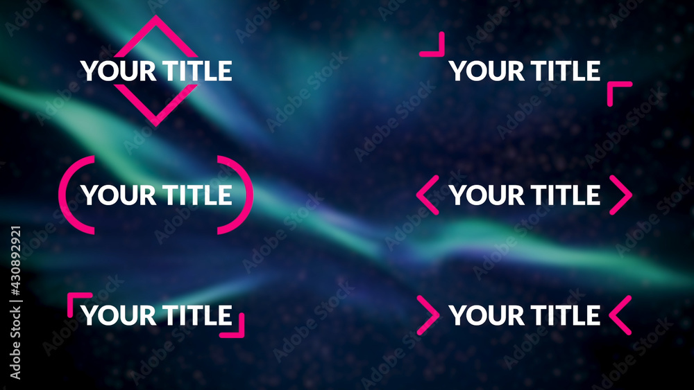 Geometric Minimalistic Modern Title Stock Template | Adobe Stock