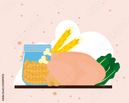 chicken and cereal