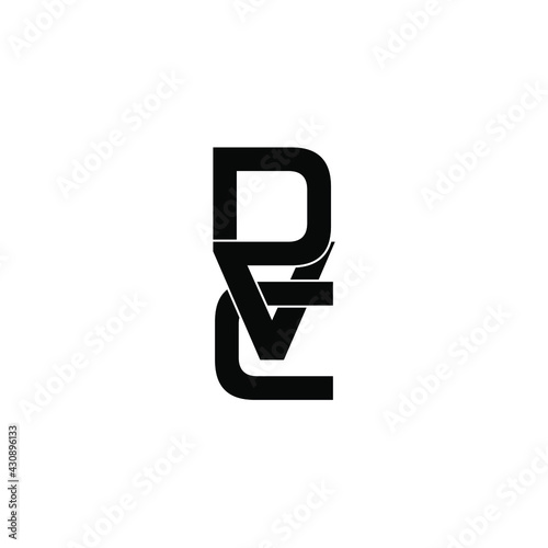 dvc letter original monogram logo design