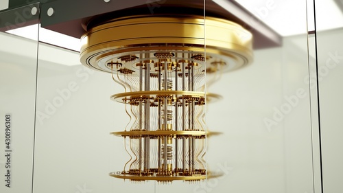 quantum computer in the glass case