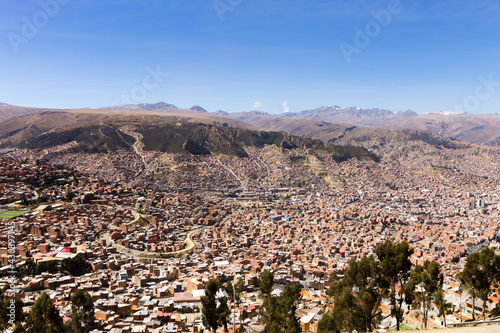 La Paz view from El Alto,Bolivia