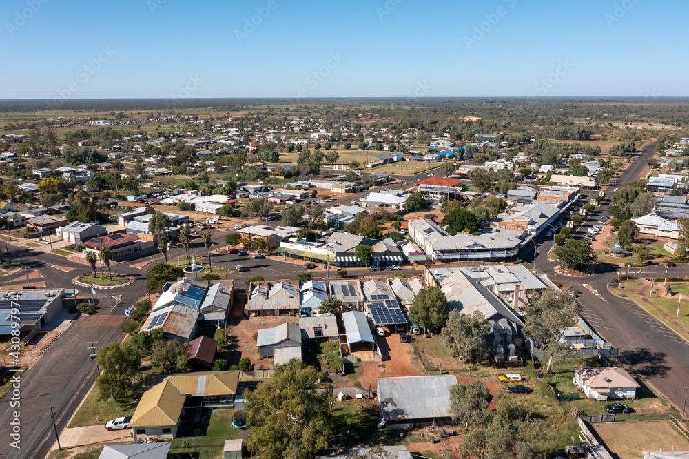 The outback town of Cunnamulla, Queensland, Australia.