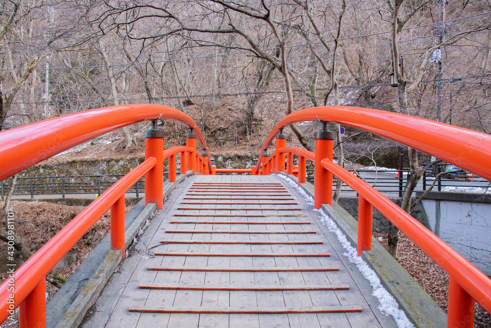 橋の途中の景色