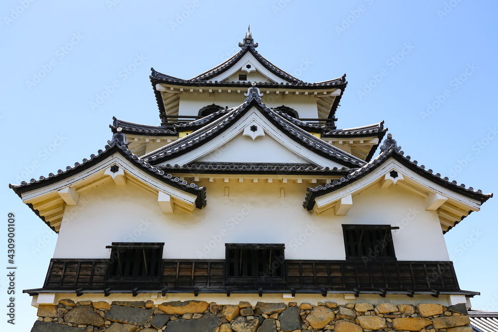 Obraz premium 国宝・彦根城の天守閣（彦根市・岐阜）