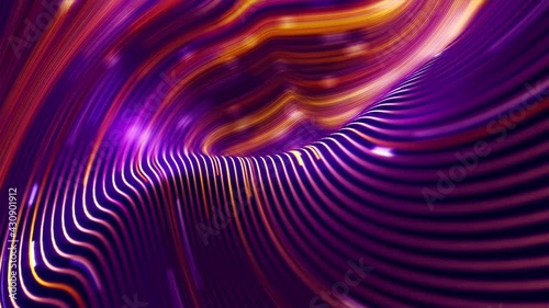 4K abstract background with stars trails element, neon, and elegant visual, fiction and technology techy scene