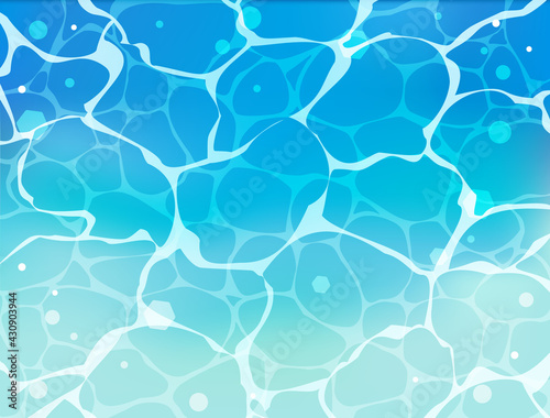 海の表面の波紋をイメージしたイラスト