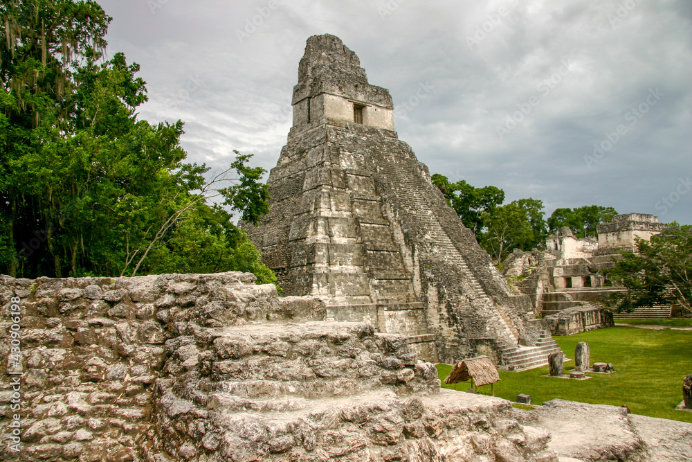 Pyramids in The ancient Maya city of Tikal, in modern-day Guatemala Pyramids in The ancient Maya city of Tikal, in modern-day Guatemala