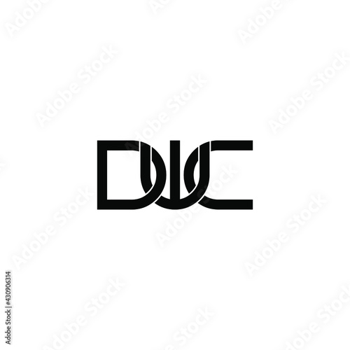 dwc letter original monogram logo design photo