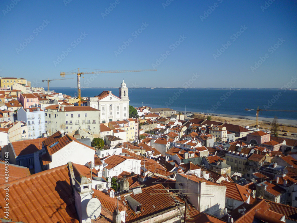 01 12 2015 Lisbon Portugal santa justa lift.Lisbon's Landmark