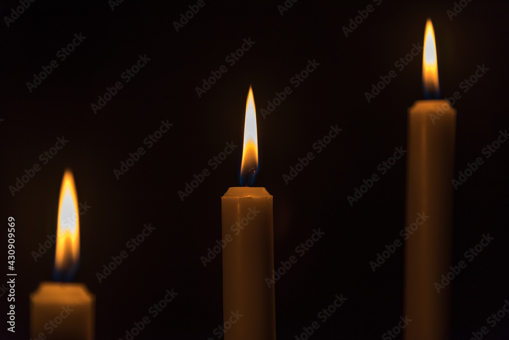 Three candles light Three candles light